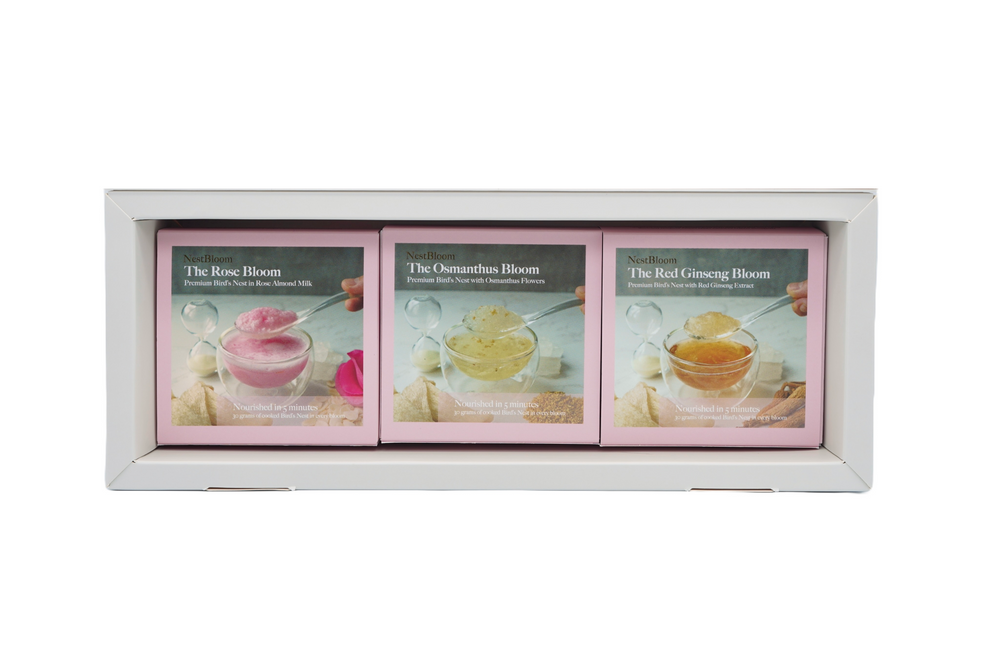 Premium Elegance Set (Rose Bloom, Red Ginseng Bloom, Osmanthus Bloom)