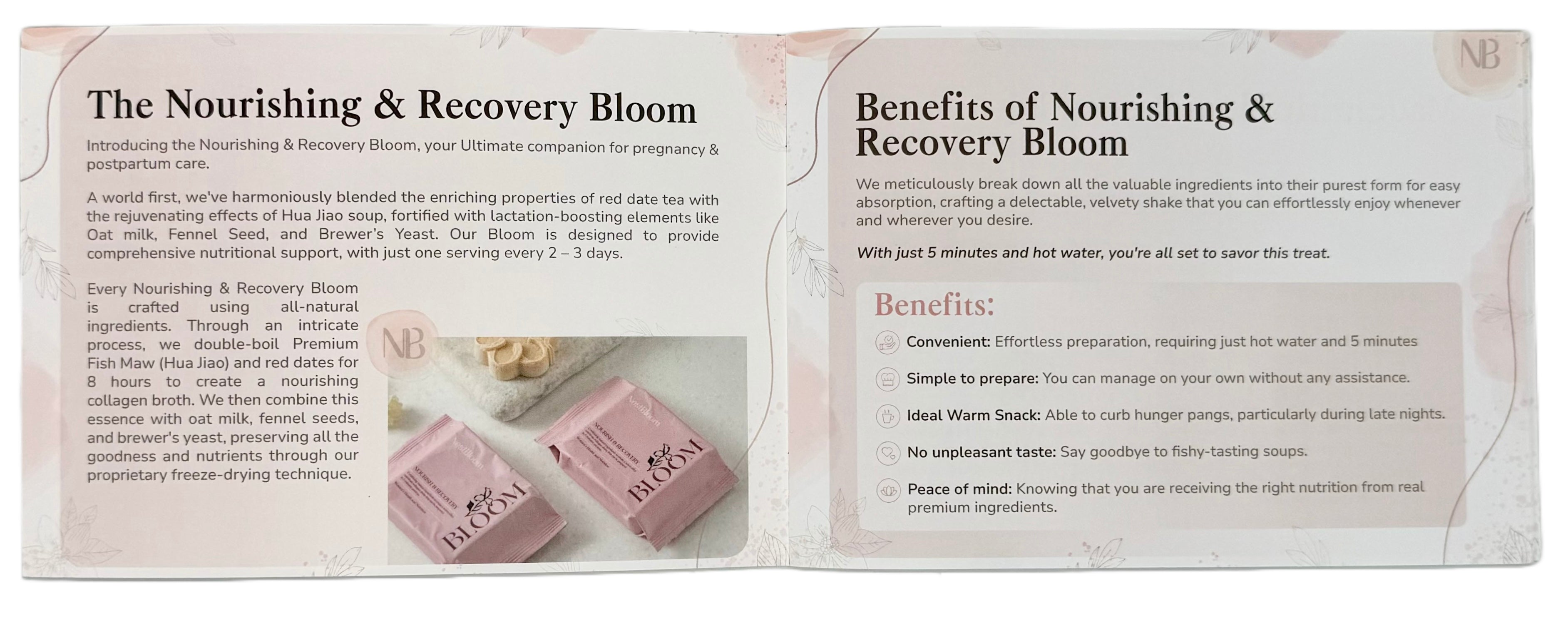 Nourishing & Recovery Bloom (Pregnancy Wellness) Monthly Wellness Care Pack