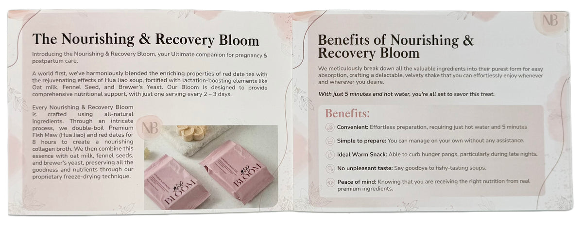 Nourishing &amp; Recovery Bloom &lt;br&gt; (Pregnancy Wellness) &lt;br&gt; Monthly Wellness Care Pack