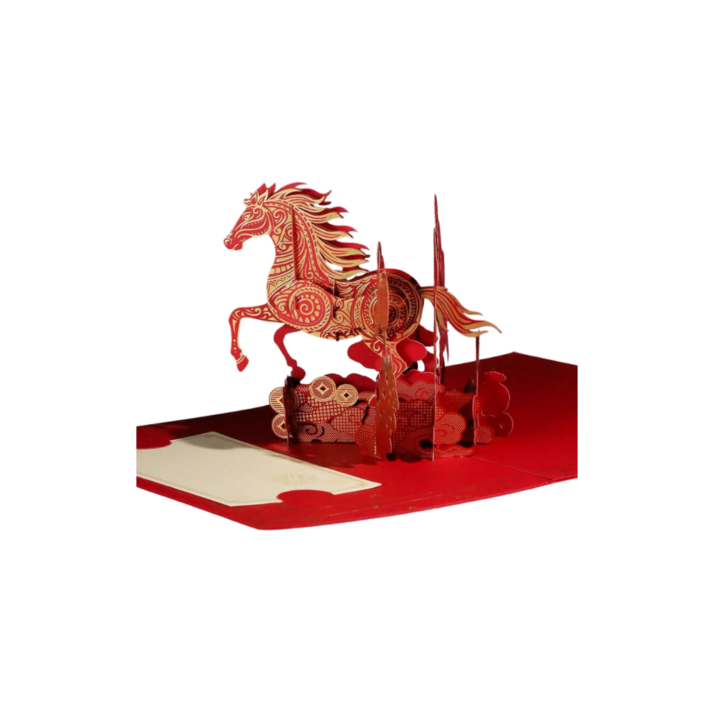 GWP NestBloom Limited Edition Pop-Up Horse Greeting Card